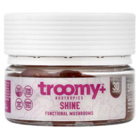 Shine, Functional Mushrooms Gummies, White Peach Pomegranate, 30 Gummies, 4.76 oz (135 g) — Troomy Nootropics
