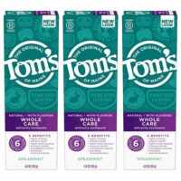 Whole Care Anticavity Toothpaste Spearmint, 4 oz Each / 3 Pack — Tom's of Maine