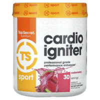 Sport, Cardio Igniter, средство для повышения эффективности профессионального уровня, арбуз, 180 г (6,35 унции) — Top Secret Nutrition