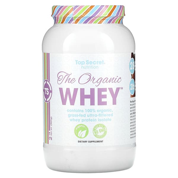 tos02378_v_8.jpg The Organic Whey, молочный коктейль с шоколадной помадкой, 907 г (2 фунта) — Top Secret Nutrition