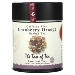 травяной чай, клюква и апельсин, без кофеина, 114 г (4 унции) — The Tao of Tea