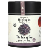 органический травяной чай, гибискус, без кофеина, 100 г (3,5 унции) — The Tao of Tea
