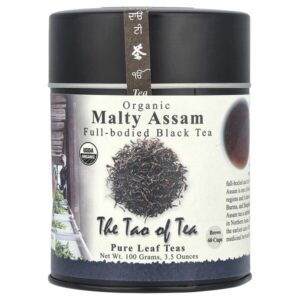 органический насыщенный черный чай, солодовый ассам, 100 г (3,5 унции) — The Tao of Tea