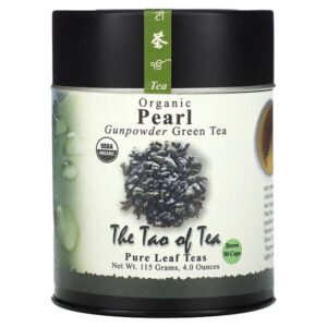Organic Gunpowder, зеленый чай, с жемчугом, 115 г (4 унции) — The Tao of Tea
