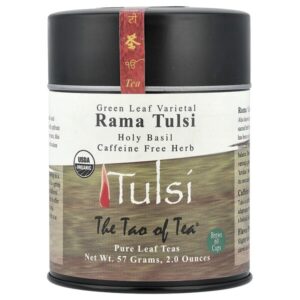 рама тулси из зеленых листьев, без кофеина, 57 г (2 унции) — The Tao of Tea