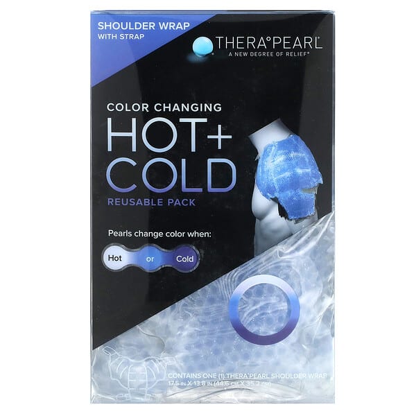 tpl00237_v_10.jpg TheraPearl, Многоразовая упаковка для горячей и холодной воды для изменения цвета, наплечная пленка с ремешком, 1 наплечная пленка Thera Pearl