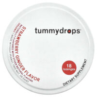 органические леденцы, клубника и имбирь, 18 пастилок — Tummydrops