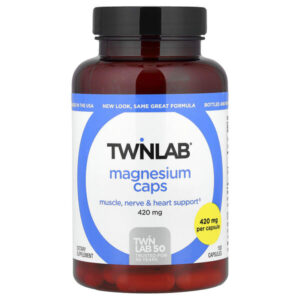 Магний в капсулах, 420 мг, 100 капсул — Twinlab