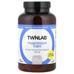 Магний в капсулах, 420 мг, 200 капсул — Twinlab