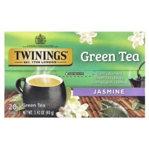 Зеленый чай, жасмин, 20 чайных пакетиков, 40 г (1,41 унции) — Twinings