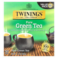 Чистый зеленый чай, 50 чайных пакетиков, 100 г (3,53 унции) — Twinings
