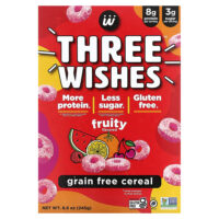 Хлопья без злаков, фруктовые, 245 г (8,6 унции) — Three Wishes