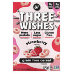 Хлопья без злаков, клубника, 245 г (8,6 унции) — Three Wishes