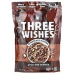 Гранола без зерен, шоколад и миндаль, 227 г (8 унций) — Three Wishes