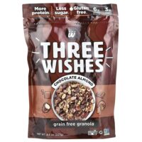 Гранола без зерен, шоколад и миндаль, 227 г (8 унций) — Three Wishes