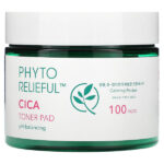 Phyto Relief, тонизирующие диски с центелла, 100 шт., 210 мл (7,39 жидк. унции) — Thank You Farmer