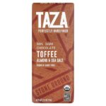 60% темный шоколад, ирис, миндаль и морская соль, 70 г (2,5 унции) — Taza Chocolate