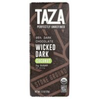 95% Dark Chocolate, Wicked Dark, Coconut, 2.5 oz (70 g) — Taza Chocolate