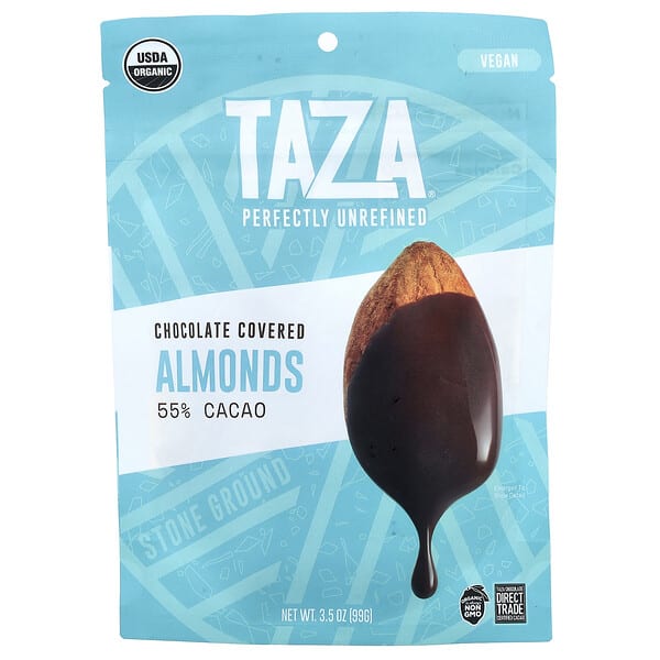 tzc00493_v_2.jpg миндаль в шоколаде, 55% какао, 99 г (3,5 унции) — Taza Chocolate