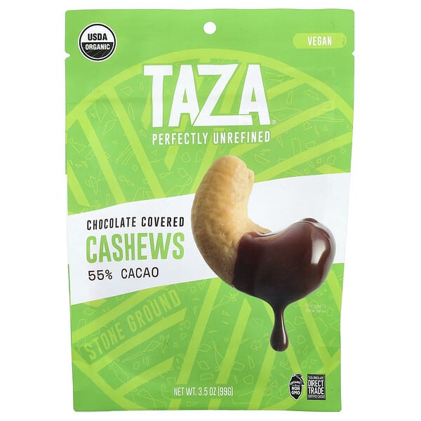 tzc00494_v_2.jpg кешью в шоколаде, 55% какао, 99 г (3,5 унции) — Taza Chocolate