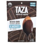 миндаль в темном шоколаде, 87% какао, 99 г (3,5 унции) — Taza Chocolate