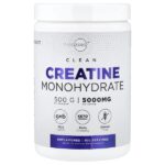 Clean, моногидрат креатина, без добавок, 500 г (17,6 унции) — TypeZero
