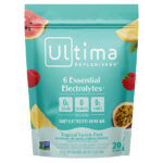 6 Essential Electrolytes, ежедневная смесь для приготовления электролитов, тропическая добавка, 20 пакетиков, 69 г (2,4 унции) — Ultima Replenisher
