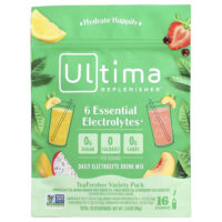 6 Essential Electrolytes, Daily Electrolyte Drink Mix, Tea Fresher Variety Pack, 16 Stick Packs, 2 oz (56 g) — Ultima Replenisher