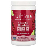 6 Essential Electrolytes, Daily Electrolyte Drink Mix, Cranberry Cosmo, 11.7 oz (333 g) — Ultima Replenisher