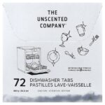 Таблетки для посудомоечной машины, 72 таблетки, 864 г (30,5 унции) — The Unscented Company