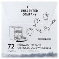 Таблетки для посудомоечной машины, 72 таблетки, 864 г (30,5 унции) — The Unscented Company