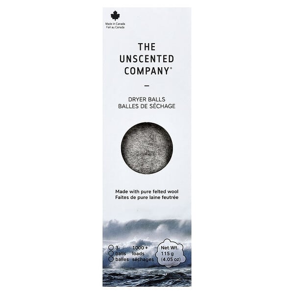 unc85757_v_18.jpg Шарики для сушки, 3 шарика, 115 г (4,05 унции) — The Unscented Company
