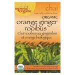 Imperial Organic, чай со вкусом апельсина и имбиря, без кофеина, 18 чайных пакетиков, 32,4 г (1,14 унции) — Uncle Lee's Tea