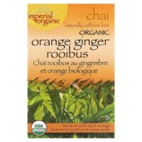 Imperial Organic, чай со вкусом апельсина и имбиря, без кофеина, 18 чайных пакетиков, 32,4 г (1,14 унции) — Uncle Lee's Tea