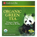 органический зеленый чай, 40 чайных пакетиков, 64 г (2,26 унции) — Uncle Lee's Tea