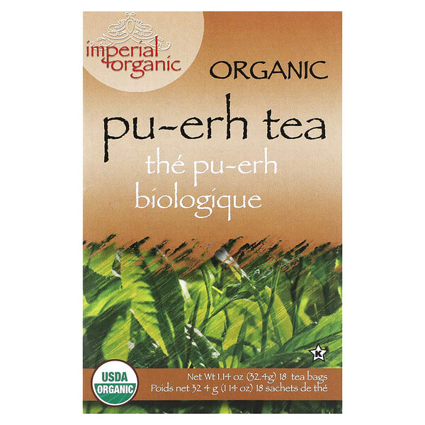 unl00018_v_27.jpg Imperial Organic, чай пуэр, 18 чайных пакетиков, 32,4 г (1,14 унции) — Uncle Lee's Tea