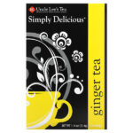 Simply Delicious, чай с имбирем, 18 чайных пакетиков, 32,4 г (1,14 унции) — Uncle Lee's Tea