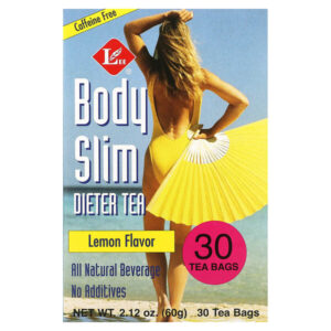 Body Slim Dieter Tea, Lemon, без кофеина, 30 чайных пакетиков, 60 г (2,12 унции) — Uncle Lee's Tea