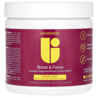 Boost & Focus, манго, 207 г (7,3 унции) — Universal U