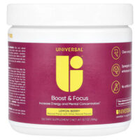 Boost & Focus, лимон и ягодный вкус, 189 г (6,7 унции) — Universal U