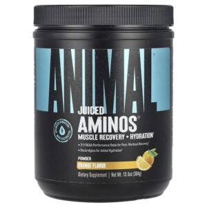 Juiced Aminos® в порошке, апельсин, 384 г (13,5 унции) — Animal