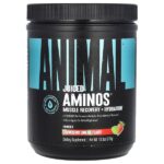 Juiced Aminos, формула для приема во время и после тренировки, клубничный и лаймад, 366 г (12,9 унции) — Animal