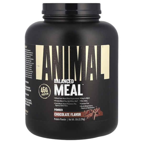 unn03930_v_26.jpg Balanced Meal™, протеиновый порошок, шоколад, 2,27 кг (5 фунтов) — Animal