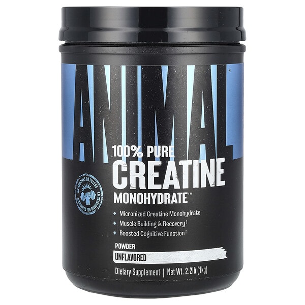 unn03965_v_24.jpg 100% Pure Creatine Monohydrate™, чистый моногидрат креатина, порошок, без добавок, 1 кг (2,2 фунта) — Animal