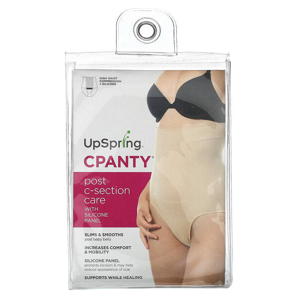upg00239_v_3.jpg UpSpring, C Panty, средство для ухода после кесарева сечения с силиконовой вставкой, 1X / 2X, телесного цвета, 1 шт.