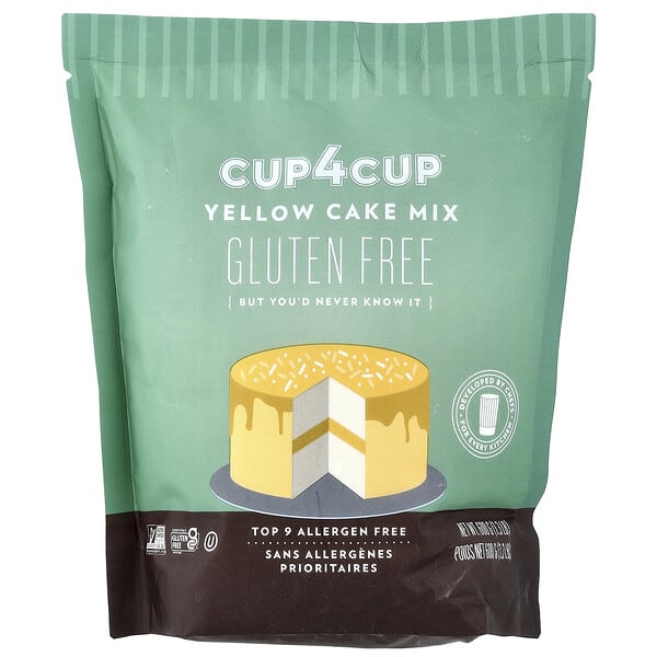 upu00331_v_2.jpg смесь для желтого торта, без глютена, 600 г (1,31 фунта) — Cup4Cup