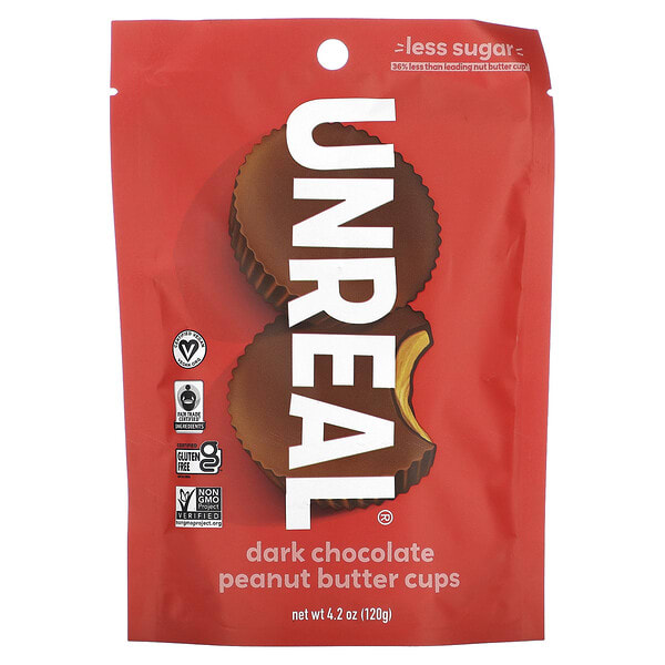 url00515_v_2.jpg Чашки с арахисовой пастой, темный шоколад, 120 г (4,2 унции) — Unreal