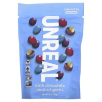 Темный шоколад с арахисом и драгоценными камнями, 142 г (5 унций) — Unreal