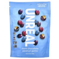 Peanut Gems, темный шоколад, 369 г (13 унций) — Unreal