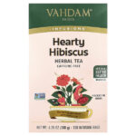 Infusions, травяной чай, гибискус, без кофеина, 100 пакетиков для заваривания, 180 г (6,35 унции) — VAHDAM India